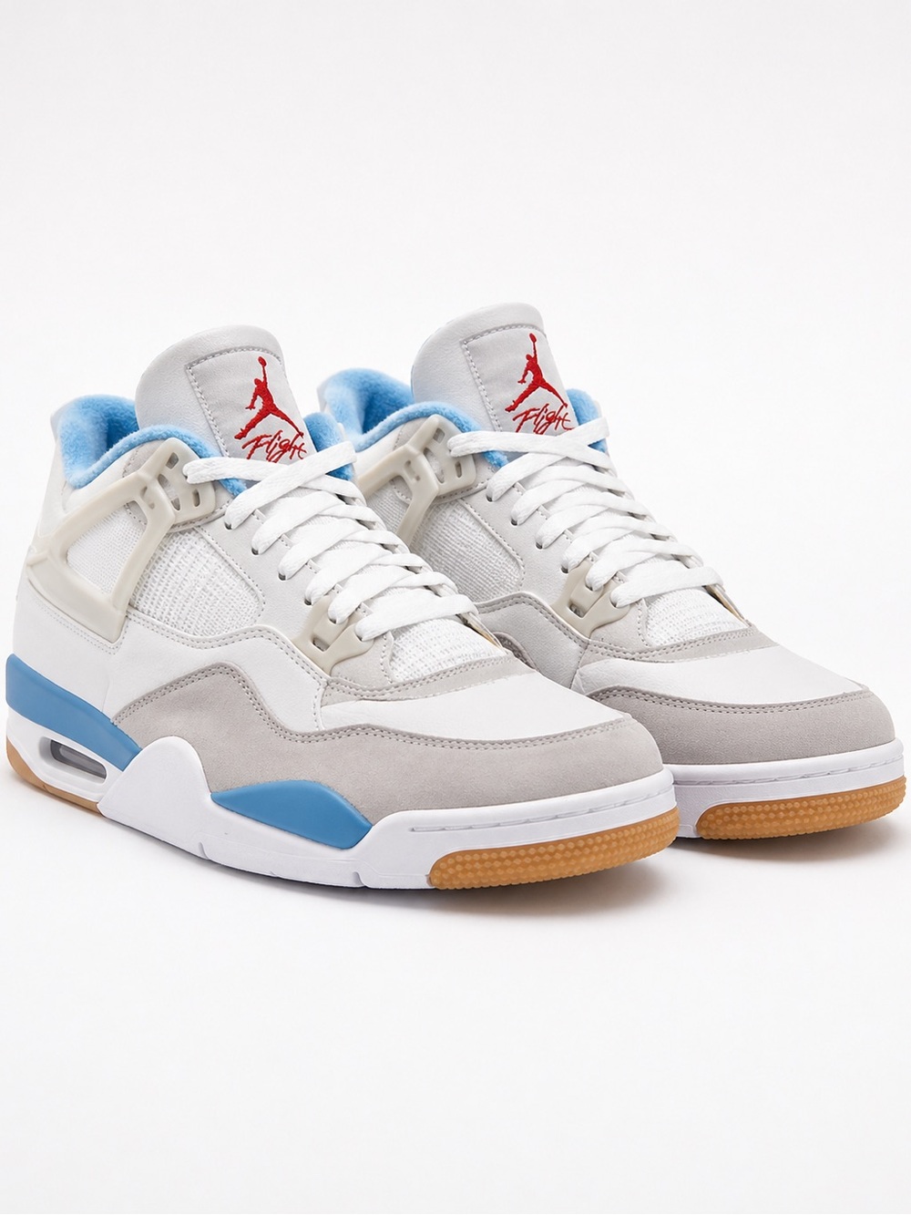 Nike Air Jordan Flight Court White Grey Blue Gum Men’s Size 14